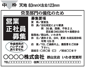 中枠　天地83mm x 左右123mm