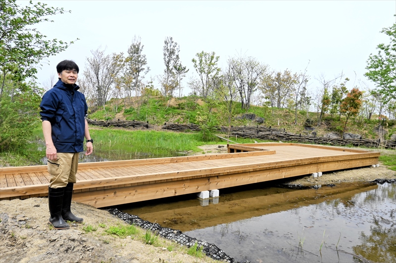 五感で里山学ぶ場に　アクアマリンの改修エリア、７月オープン予定　福島県いわき市