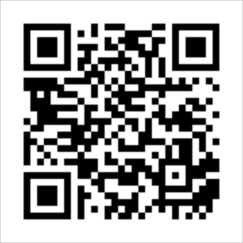 専用サイトにアクセスできるQRコード