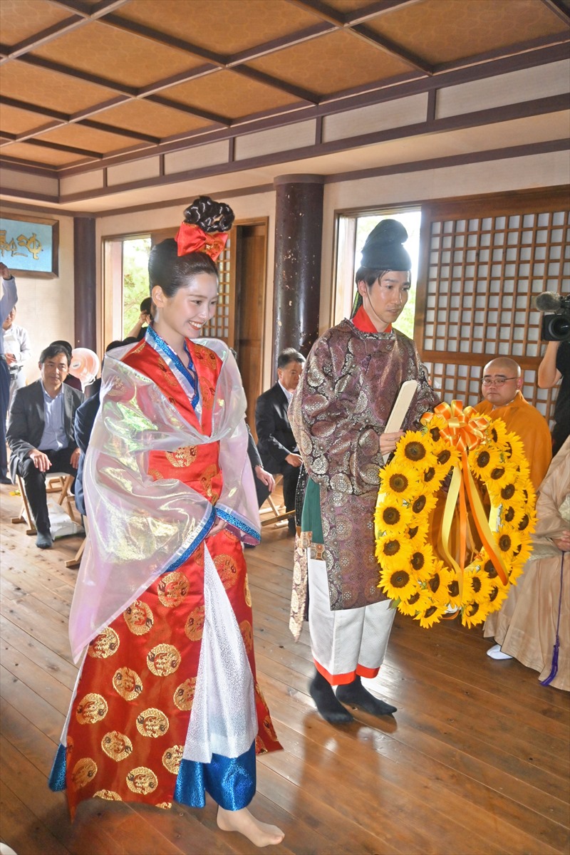 郡山うねめまつり開幕　山ノ井農村公園（福島県郡山市）で供養祭　奈良市使節団も参加