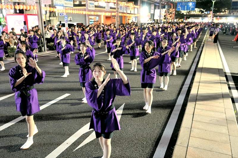 夏の商都彩る踊り流し　うねめまつり閉幕　福島県郡山市