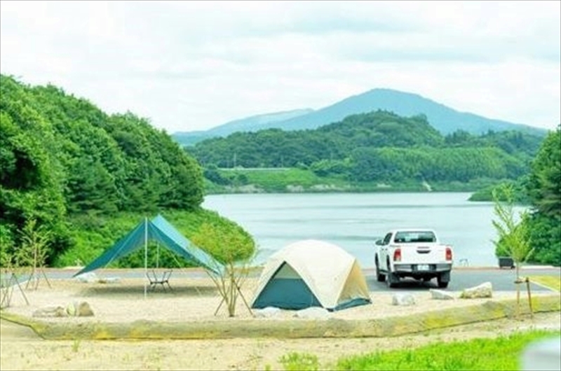 三春ダム近くのキャンプ場とカヤック乗り場、２３日オープン　福島県三春町
