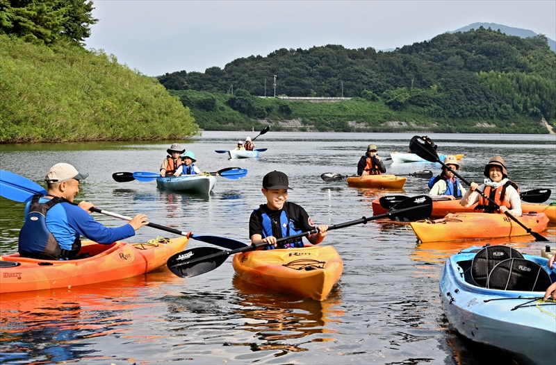 ２３日、キャンプ場オープン　福島県三春町とモンベル　カヤック乗り場も完成