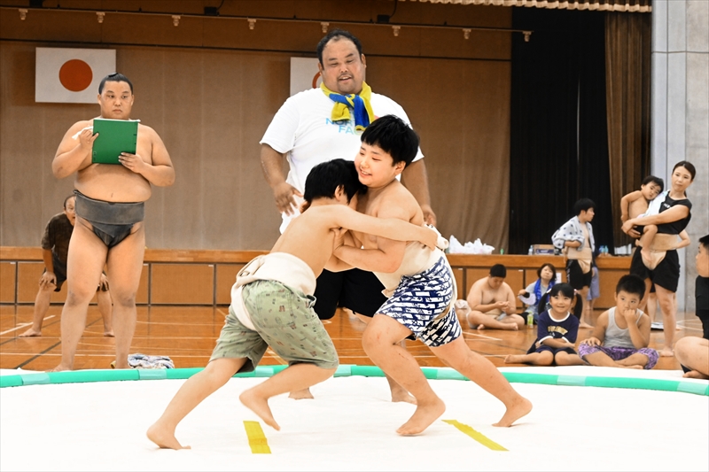 「清田３兄弟」と交流　大相撲出羽海部屋の夏合宿　相撲大会や大運動会も　福島県郡山市