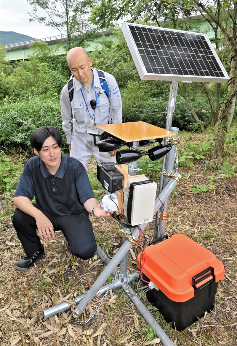 【動画あり】熊の忌避音響装置を設置　福島市の荒川流域６カ所