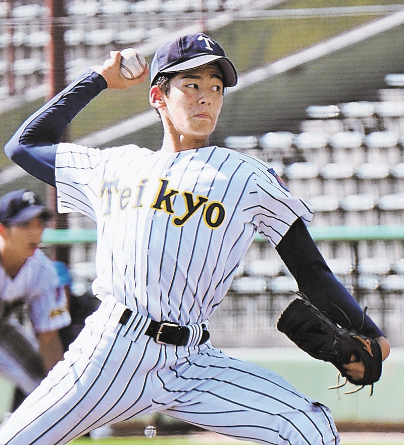 【福島工―帝京安積】3失点で完投した帝京安積の緑川