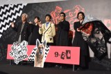 映画『THE オリバーな犬、（Gosh!!）このヤロウ MOVIE』完成披露試写会舞台あいさつに登壇した（左から）佐藤浩市、麻生久美子、池松壮亮、永瀬正敏、オダギリジョー （C）ORICON NewS inc.