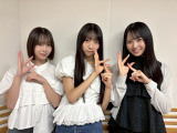 『日向坂46の「ひ」』に出演する（左から）渡辺莉奈、宮地すみれ、上村ひなの