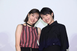 「いつか、無重力の宙で」試写会に出席した（左から）木竜麻生、森田望智（C）NHK