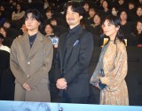 戦争経験者から託された思いに決意を新たにした（左から）奥平大兼、竹野内豊、田中麗奈 （C）ORICON NewS inc.