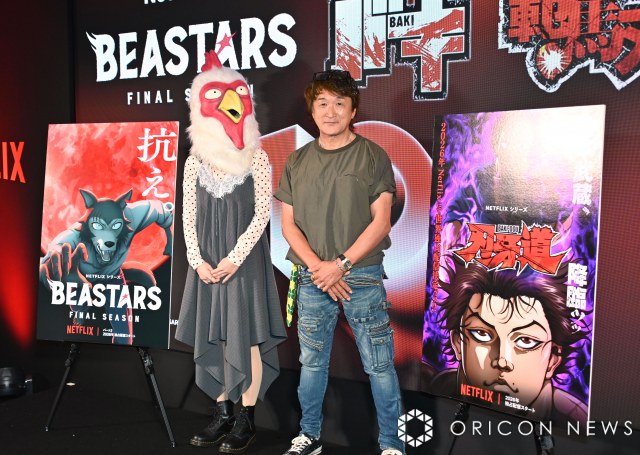 父娘で互いにリスペクトを語った(左から)板垣巴留氏、板垣恵介氏 (C)ORICON NewS inc.