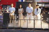 映画『沈黙の艦隊 北極海大海戦』大阪プレミアイベントに出席した（左から）吉野耕平監督、上戸彩、大沢たかお、津田健次郎 （C）ORICON NewS inc.