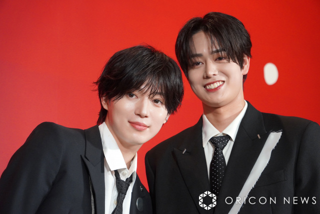 菊池風磨と松島聡からの言葉が印象に残っていると明かした(左から)西山智樹、前田大輔 (C)ORICON NewS inc.