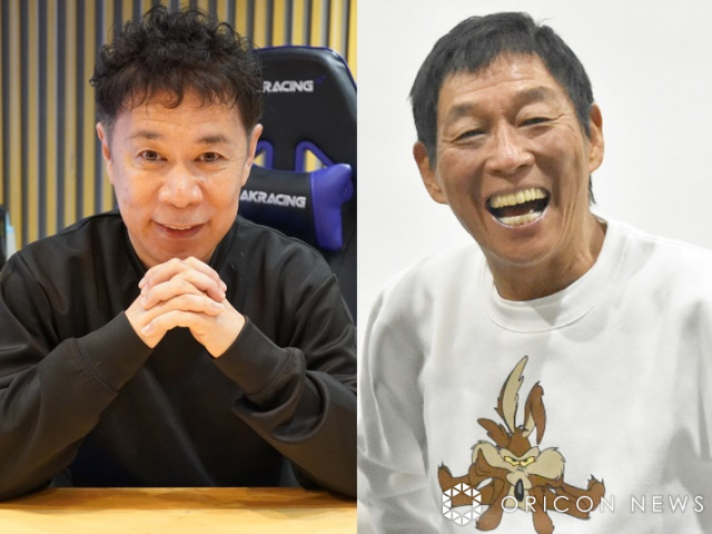 (左から)ナインティナイン・岡村隆史、明石家さんま (C)ORICON NewS inc.