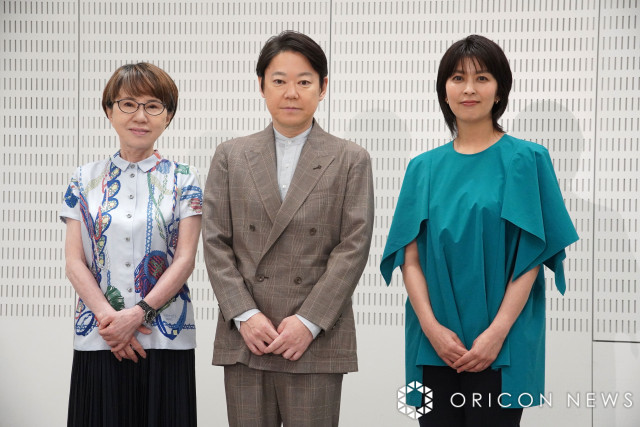 EX木曜ドラマ『しあわせな結婚』最終回囲み取材に参加した(左から)大石静氏、阿部サダヲ、松たか子 (C)ORICON NewS inc.