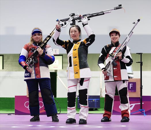 ◎(デジ五輪)金メダル1号射撃ライフル