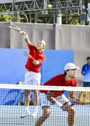 ◎(デジ五輪)男子ダブルス1回戦○テニス