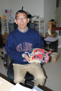 浪江町の名物「なみえ焼そば」の麺の製造再開へ準備を進める鈴木さん